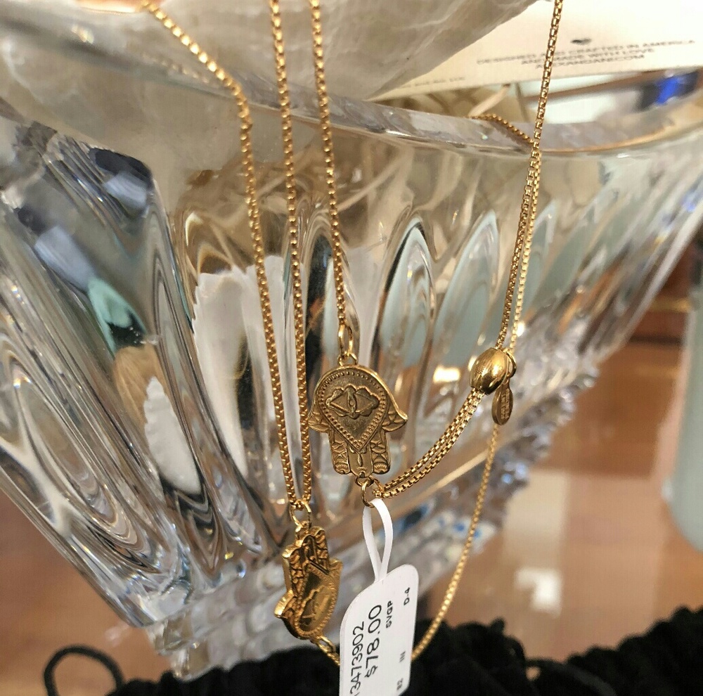 Alex and Ani Gold Hamsa Necklace - Picture 2 of 8